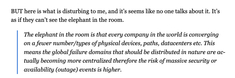 AWS, Google Cloud, Azure and the Internet's future