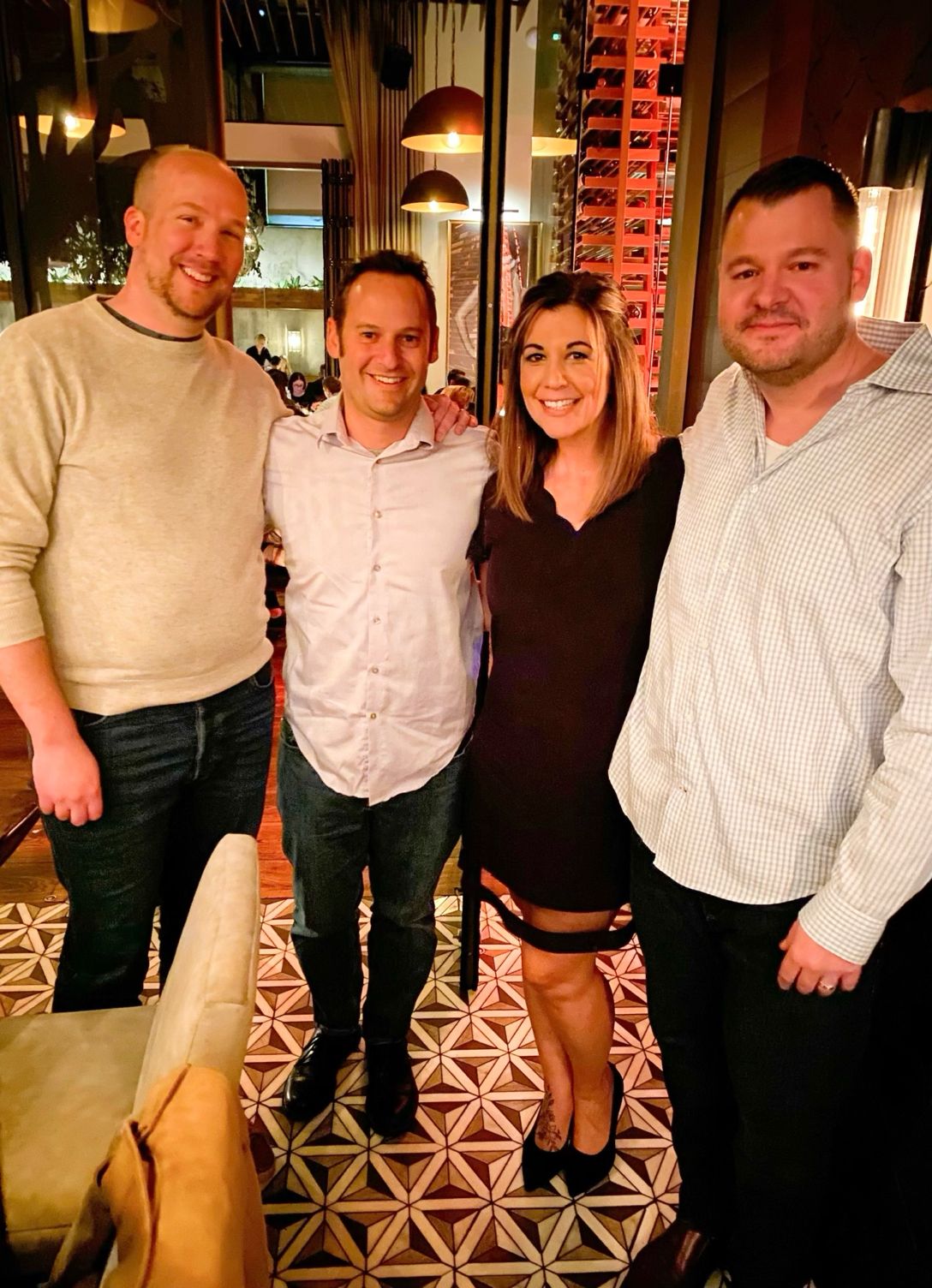 Holiday dinner with co-founders