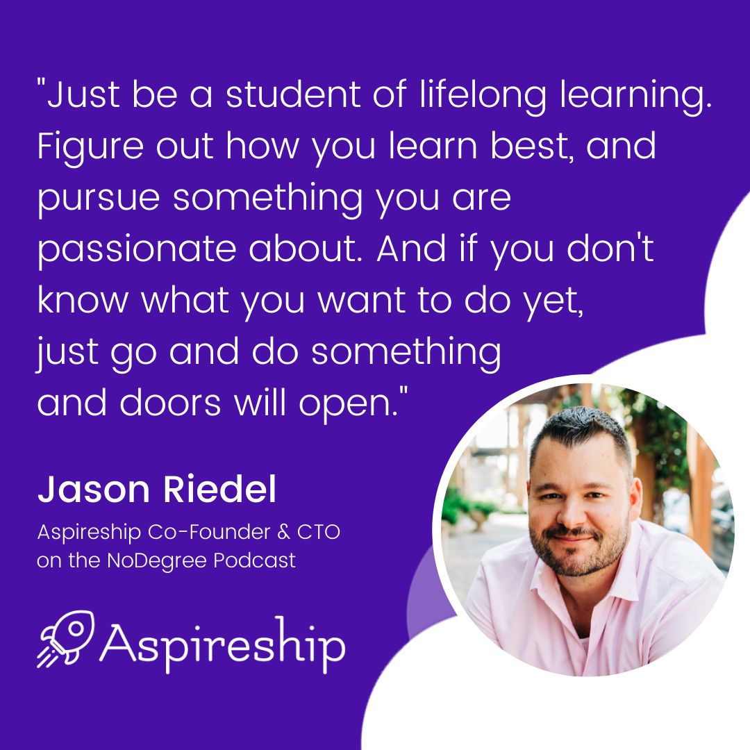 NoDegree Podcast quote