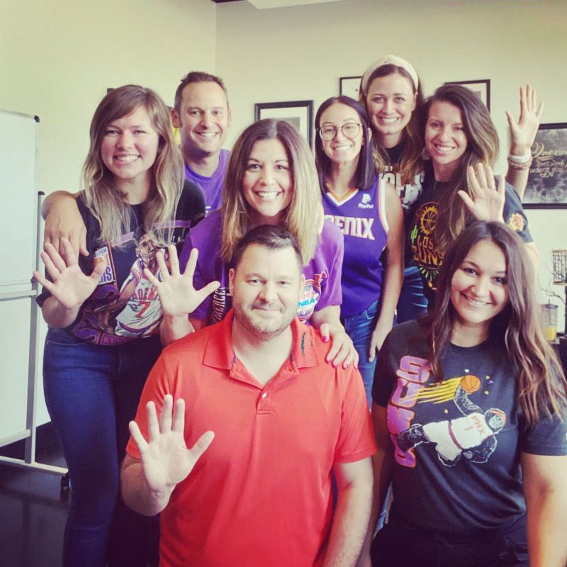 Aspireship team at Phoenix Suns Game 5